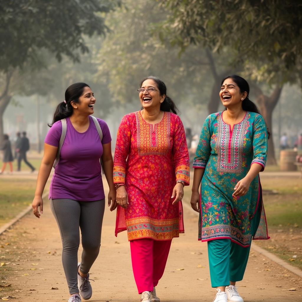 Healthy women after Ayurvedic transformation